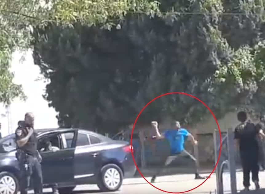 אבנים הושלכו על שוטרים בתל שבע (לחצו על התמונה לתיעוד וידאו)