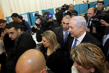 "הכל כדי לפגוע בראש הממשלה. בנימין ושרה נתניהו (צילום: יוסי זמיר, פלאש 90)