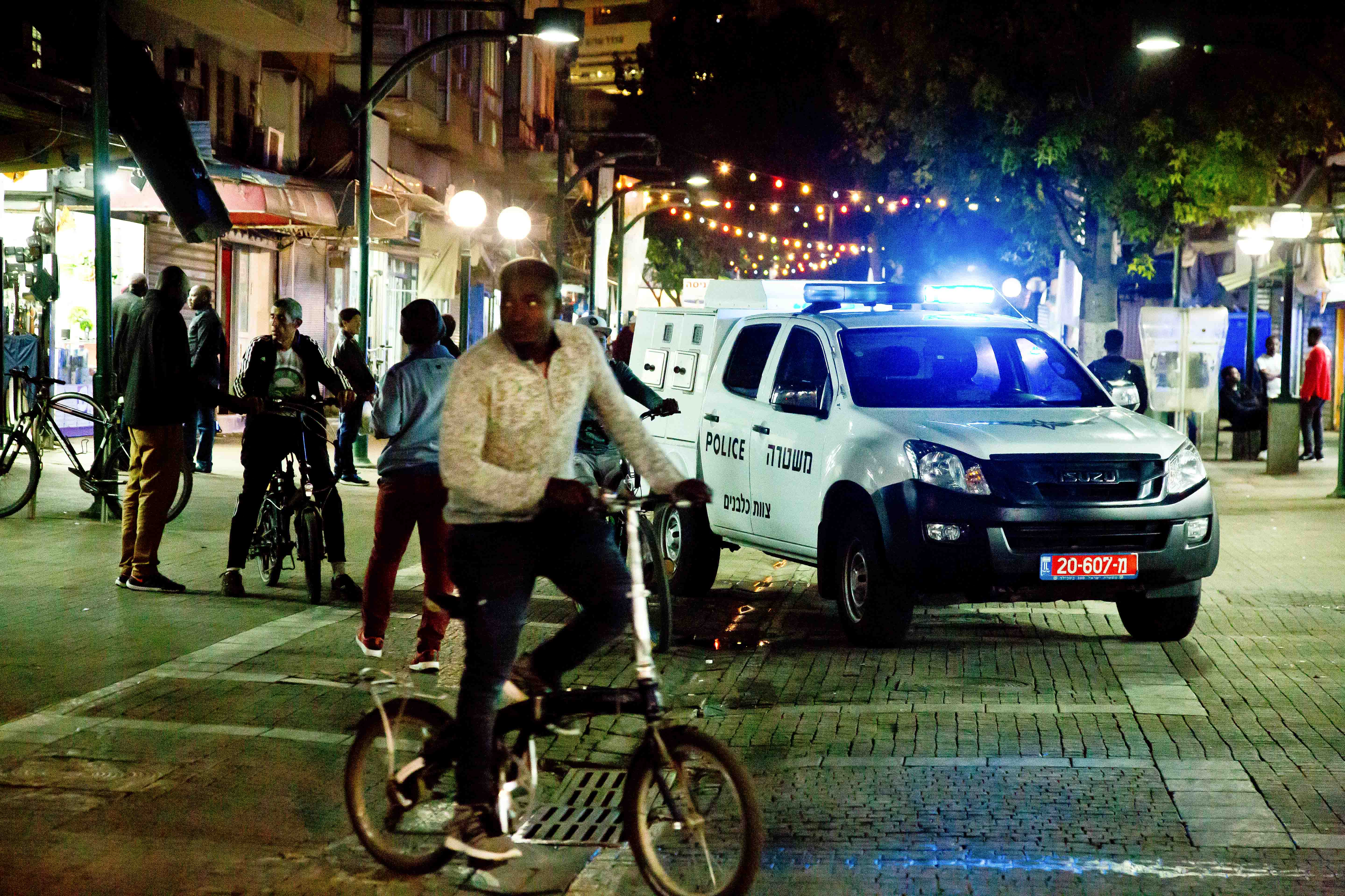 משטרה בנווה שאנן, דרום תל אביב (צילום להמחשה: משה שי, פלאש 90)