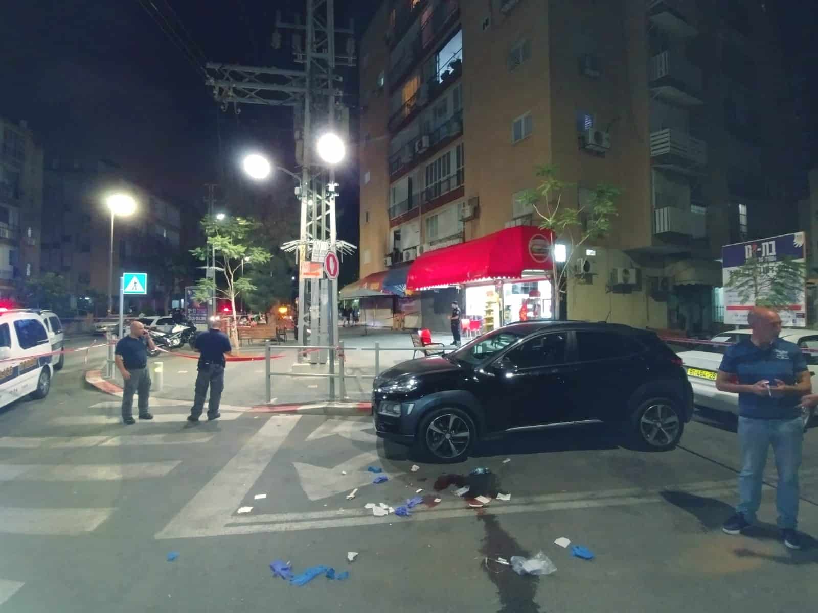זירת הירי (צילום: משטרה)