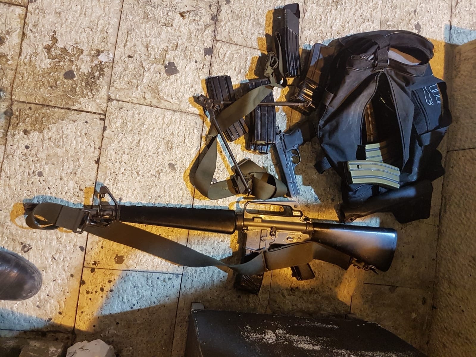 הנשק והתחמושת שנתפסו