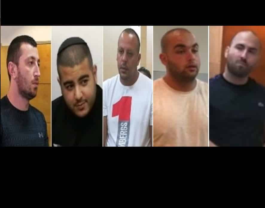 מימין: ברקוביץ, ג'באלי, פלוס, לביא ואגרונוב