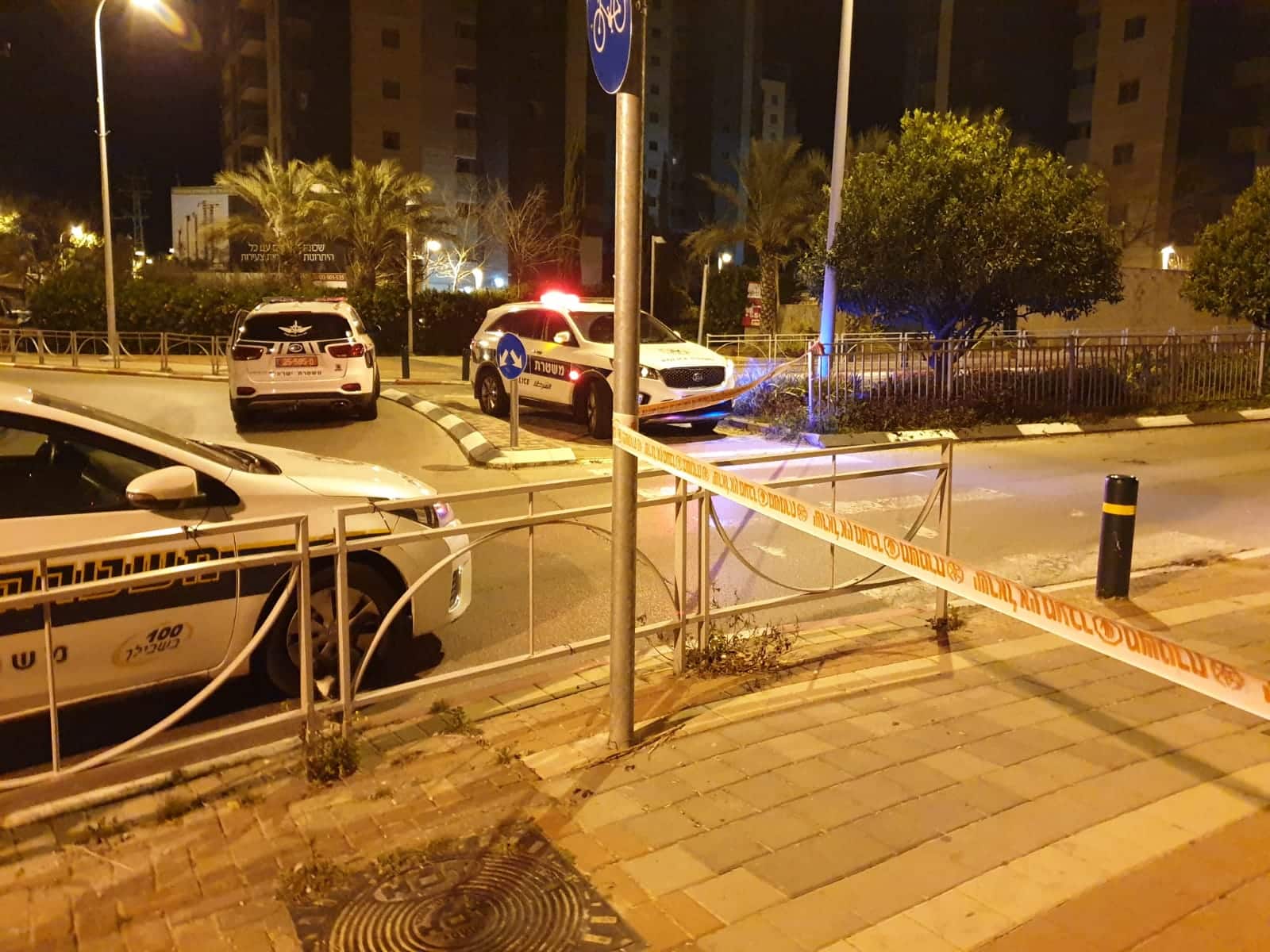 זירת הירי ברחובות (צילום: משטרה)