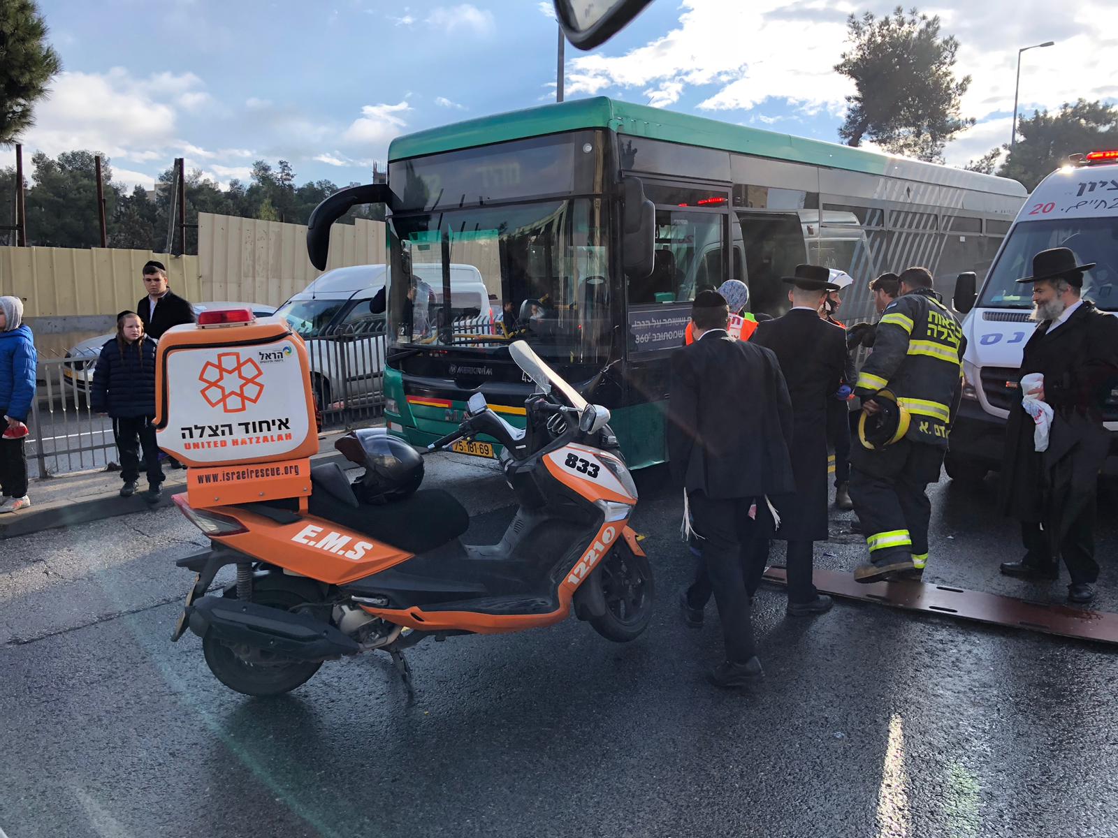 זירת התאונה
