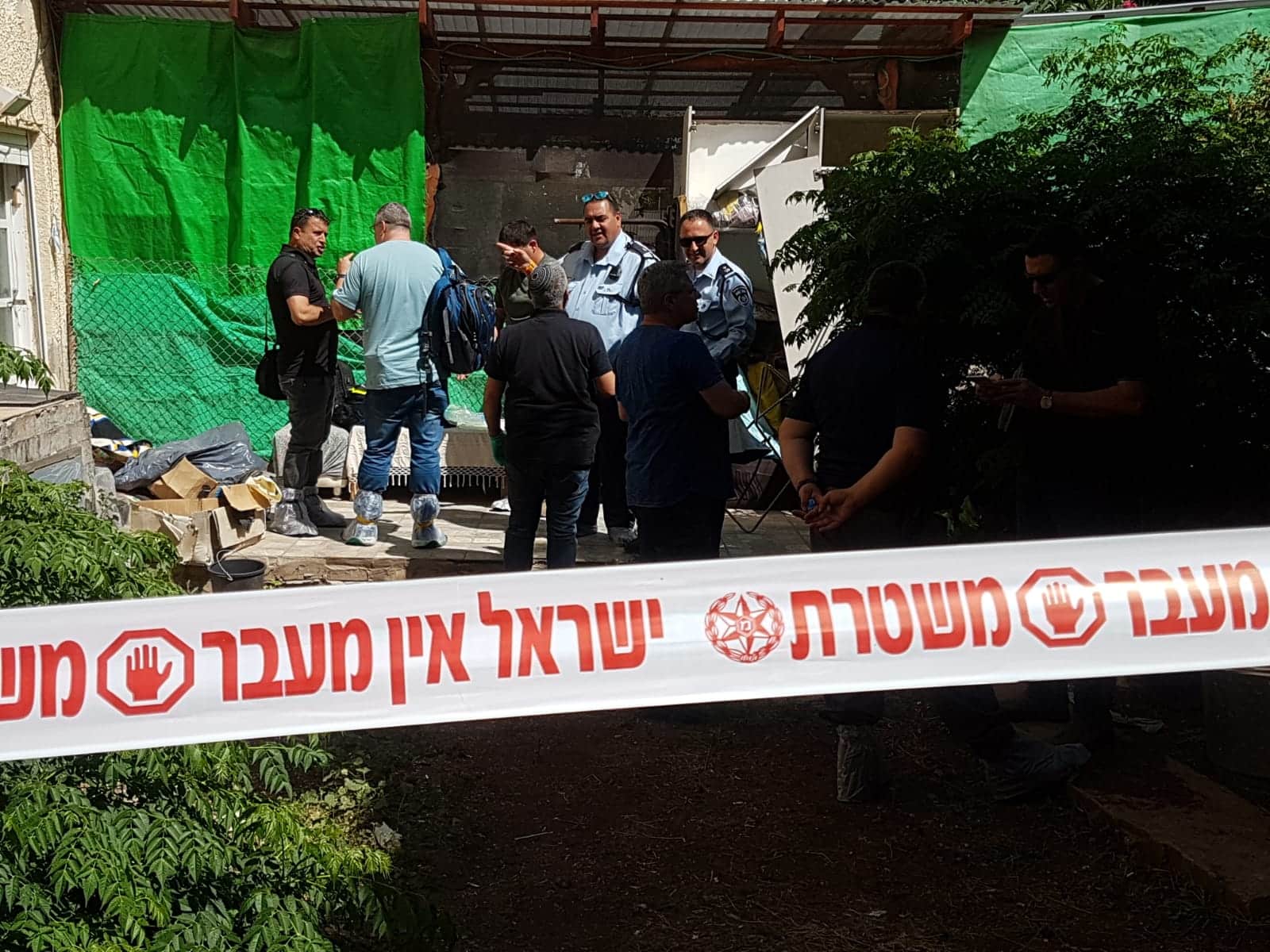זירת רצח והתאבדות בטבריה (צילום: משטרה)