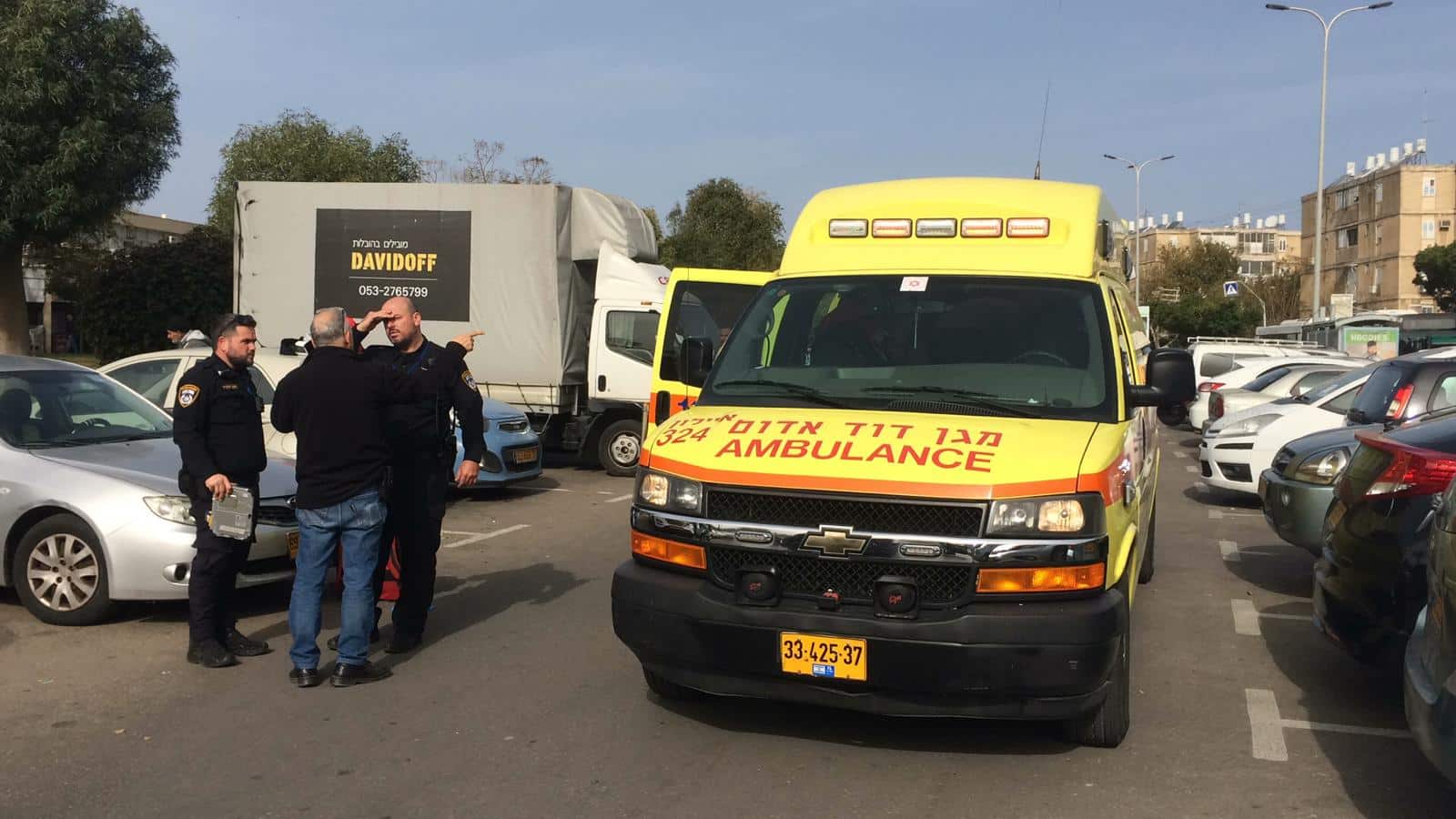 זירת התאונה (צילום: תיעוד מבצעי מד"א)