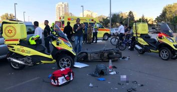 שכונת התקווה: רוכב אופנוע נפצע באורח קשה בתאונה עם רכב פרטי