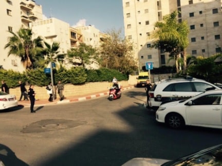 זירת ניסיון הרצח בחולון