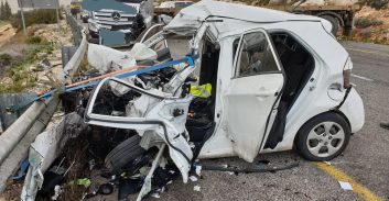 אישה נהרגה בתאונה בין רכב למשאית סמוך לישוב עטרת