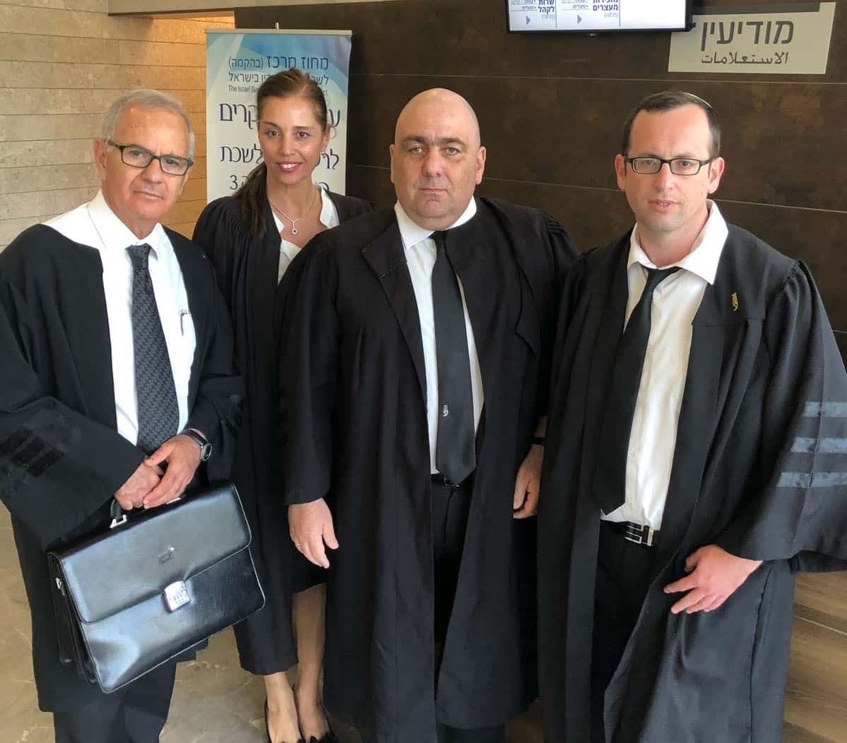 עורכי הדין איתן פינקלשטיין, דוד פאל, ליה פלוס ודוד יפתח