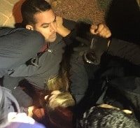 מני נפתלי הוכה ונעצר בהפגנה מול בית מנדלבליט