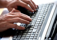 computer hands