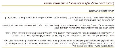 danieli israel hodaa zahal
