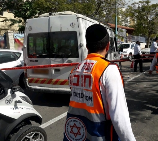 זירת התאונה (צילום: תיעוד מבצעי מד"א)