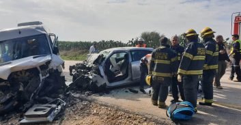 שוטר ובנו החייל נהרגו בתאונה באזור מושב חלץ
