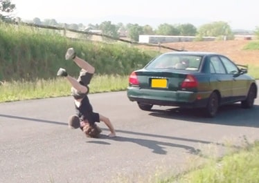 jump out from car