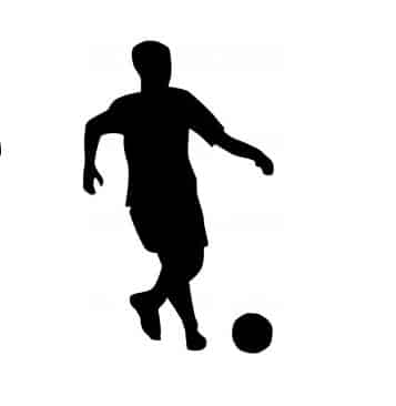 soccer player shadow
