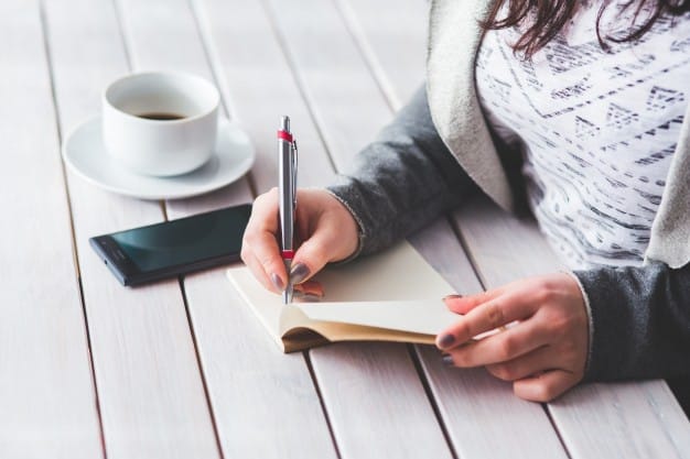 woman writing