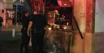 חשד: בקבוק תבערה הושלך לעבר עסק בכפר סבא