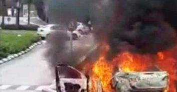 נשר: רכב של מוכר למשטרה עלה באש – במקום נשמעו פיצוצים