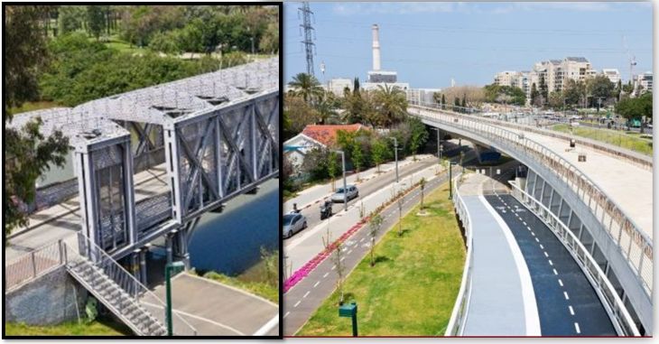 גשר חדש רכבת קלה קו ירוק חיצונית