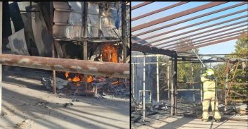 חשד לרצח: גופת גבר אותרה במבנה שרוף סמוך לפתח-תקוה