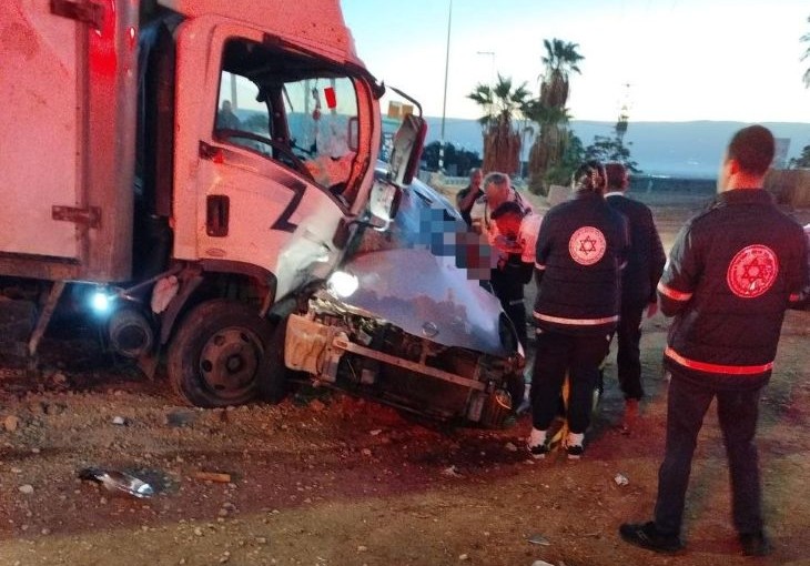תאונה צומת אלמוג שני הרוגים - חיצונית מד"א